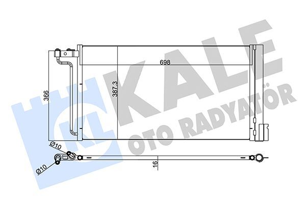 FORD FOCUS/C-MAX 14- KLIMA RADYATÖRÜ F1F1 19710 CB KALE
