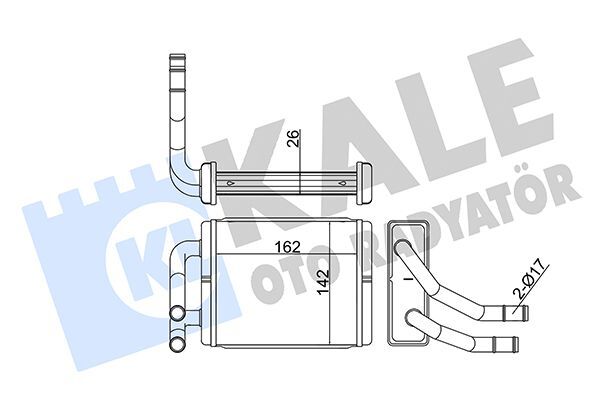 HYUNDAI H100 KMY 1993-2003 KALORIFER RADYATÖRÜ 972114B000 KALE