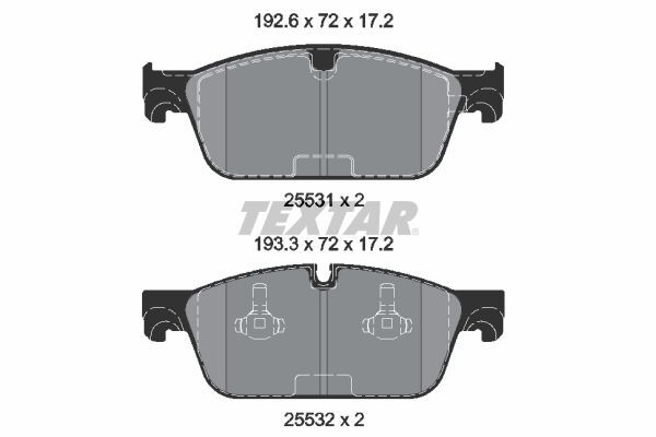 MERCEDES-BENZ W166-292 12- FREN BALATASI ÖN A0064203620 TEXTAR