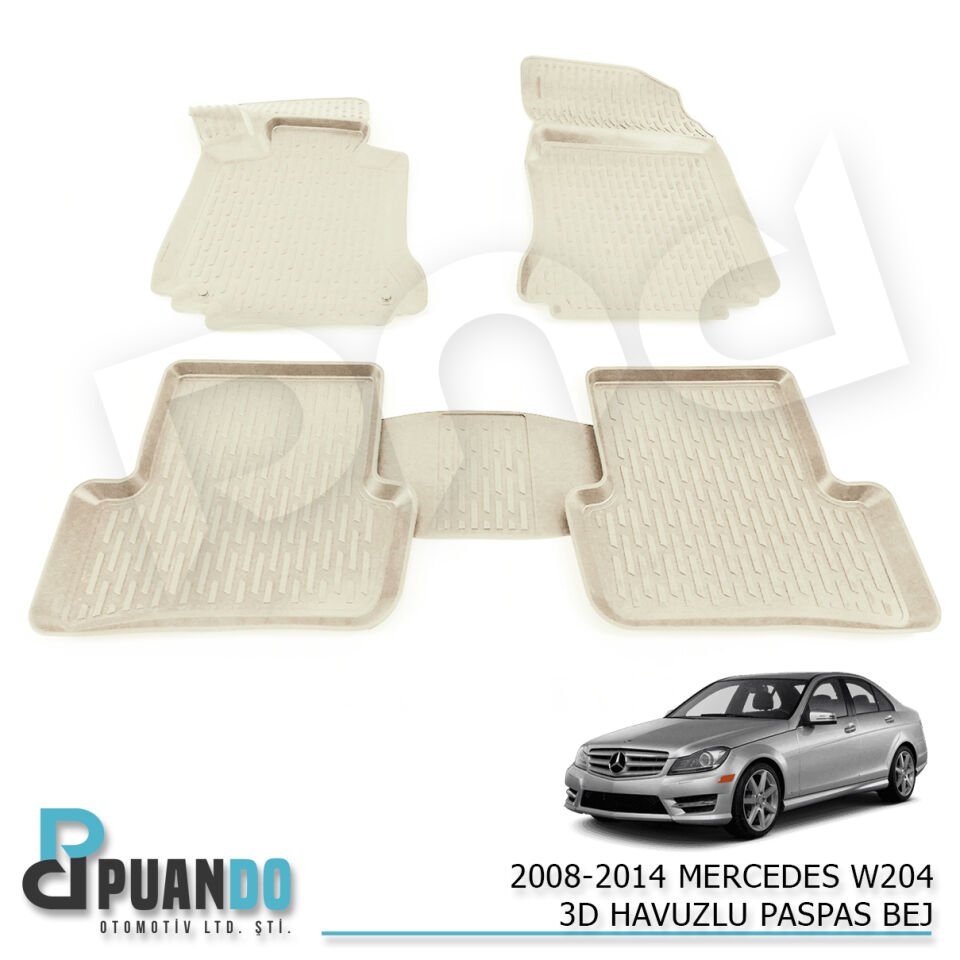 2008-2014 MERCEDES W204 3D HAVUZLU PASPAS BEJ
