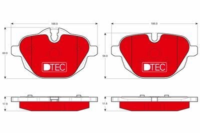BMW 7 Seri G11 Fren Balatası Arka TRW GDB1840DTE