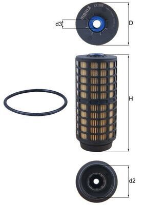 FIAT IVECO DAILY IV-FUSO CANTER E5 06- YAKIT FILTRESI 5801354114 MAHLE