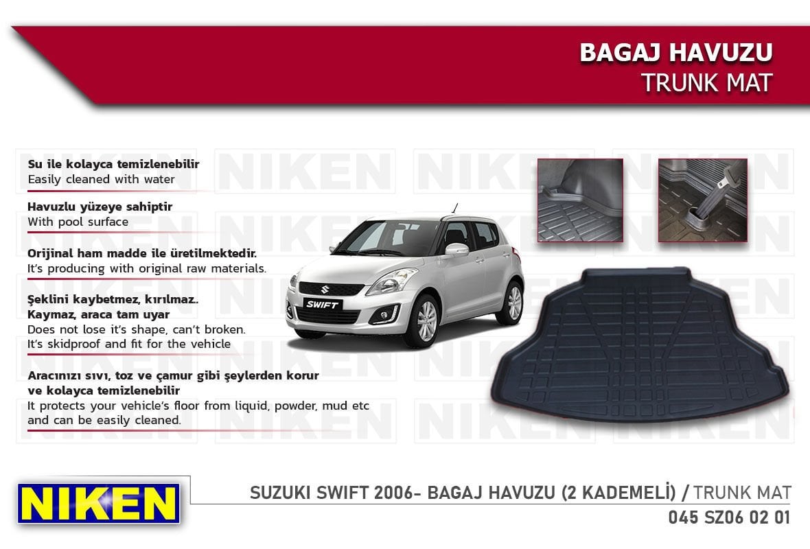 SUZUKI SWIFT 2006- BAGAJ HAVUZU (2 KADEMELİ)