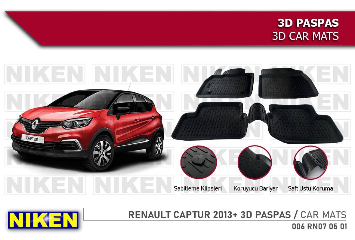 RENAULT CAPTUR 2013- 3D PASPAS