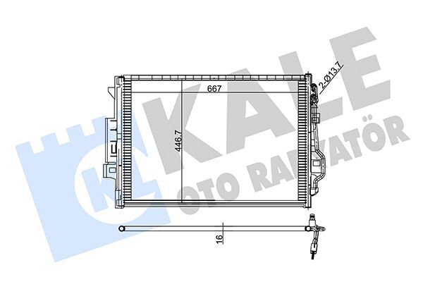 MERCEDES-BENZ 221-216-220 2001-2013 KLIMA RADYATÖRÜ A2215000554 KALE