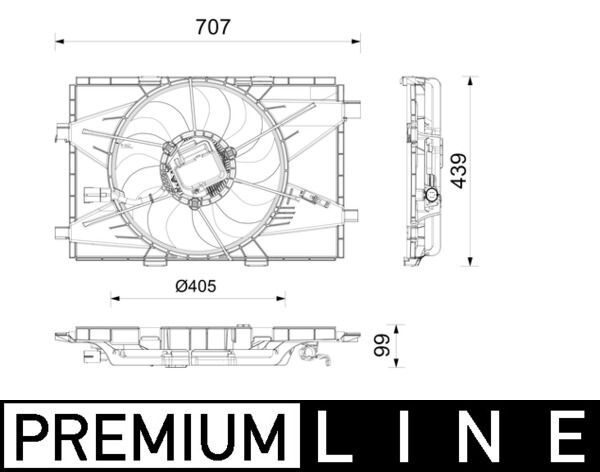 FIAT 500E 20- FAN MOTORU 52231201 BEHR