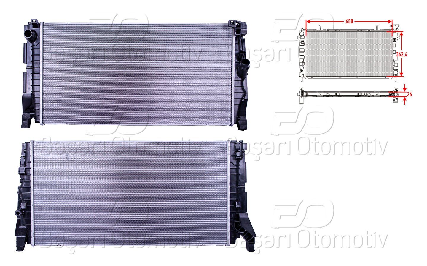 BMW F40-F44 MINI F54-F55-F56-F57-F59 14- SU RADYATÖRÜ 17118645783 KALE