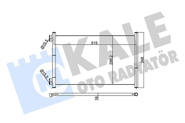 FIAT DOBLO 00-12 KLIMA RADYATÖRÜ 46524500 KALE
