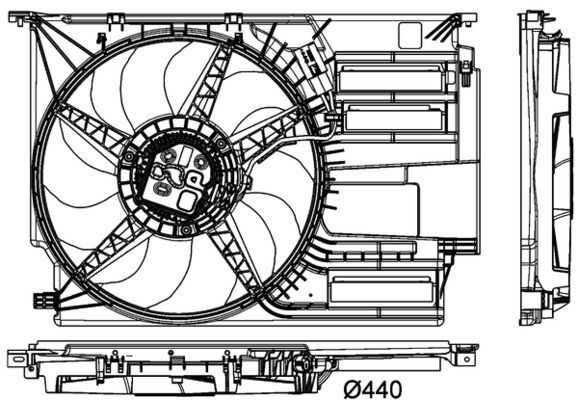 BMW F45-F46-X1 F48-X2 F39 MINI R54-R55-R56-R57 14- KLIMA FAN MOTORU 17427617610 BEHR