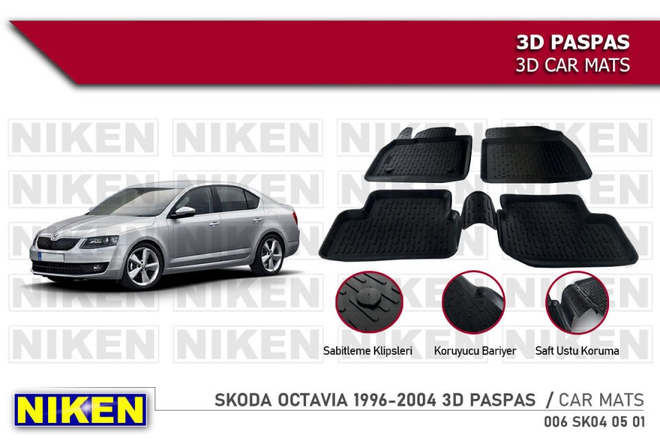 SKODA OCTAVIA 1996-2004 3D PASPAS