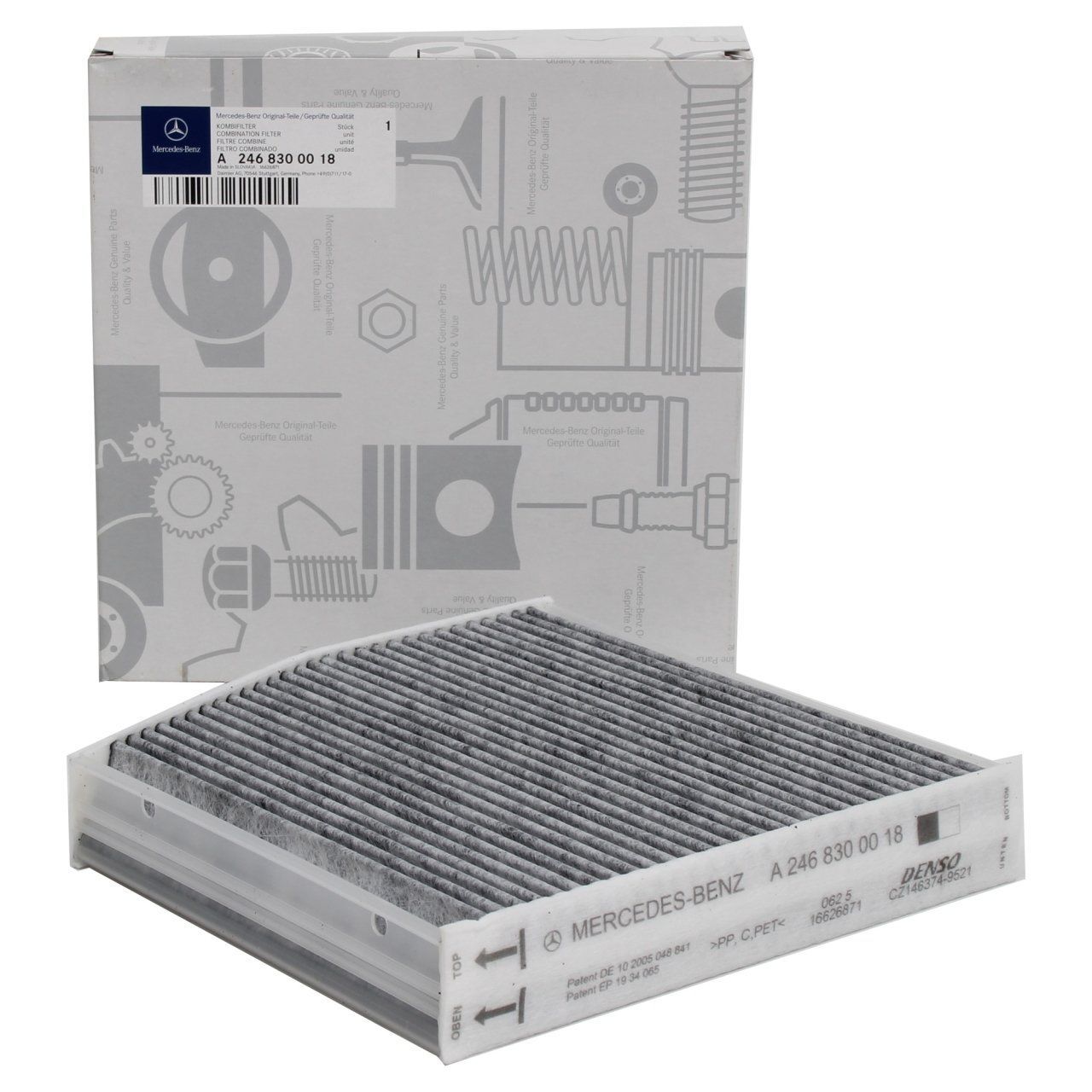 MERCEDES-BENZ W176-246-242-117-X156 12- POLEN FILTRESI A2468300018 MANN