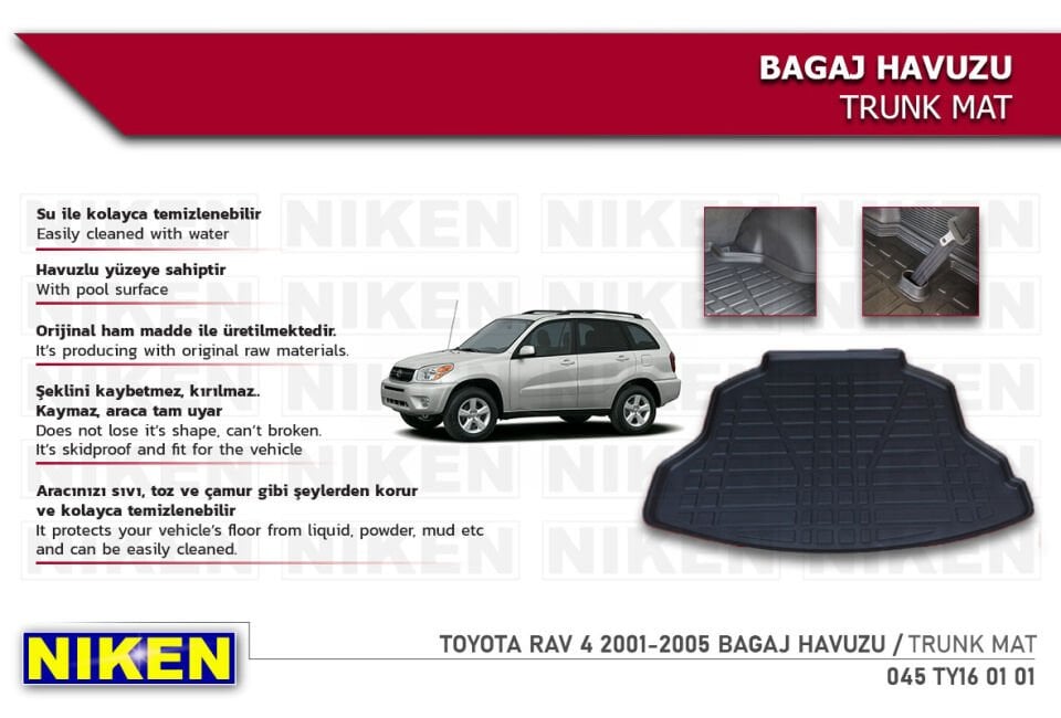 TOYOTA RAV 4 2001-2005 BAGAJ HAVUZU