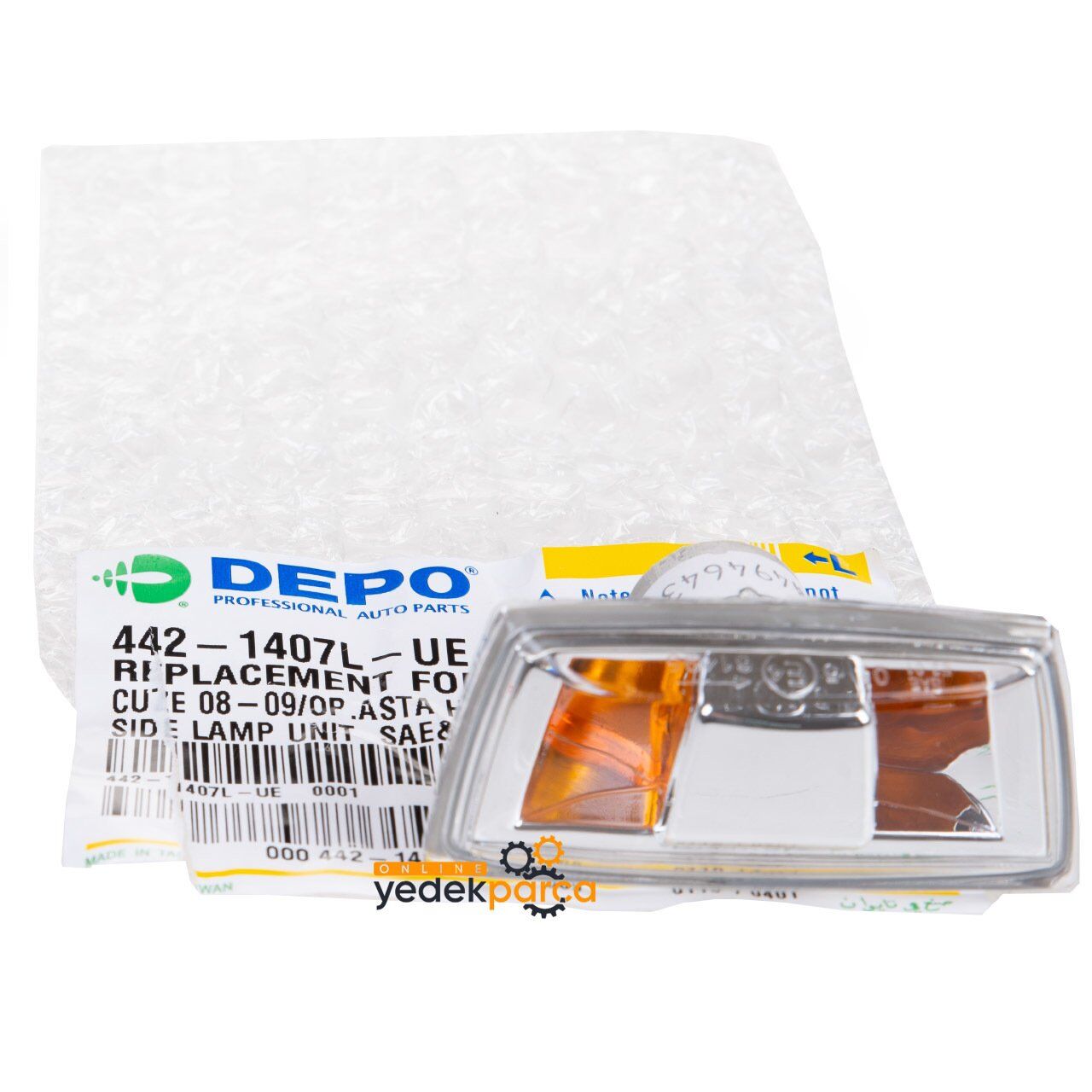 OPEL CORSA D CORSA E ASTRA H ZAFIRA B INSIGNIA A ADAM MERIVA B 04- ÇAMURLUK SINYALI SOL 1713423 DEPO