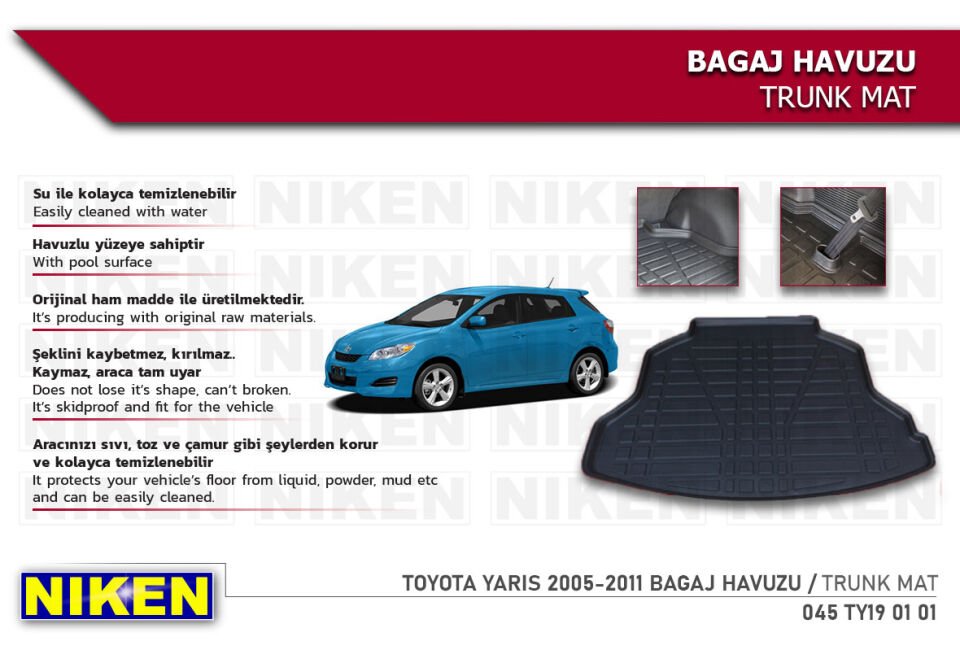 TOYOTA YARIS 2005-2011 BAGAJ HAVUZU
