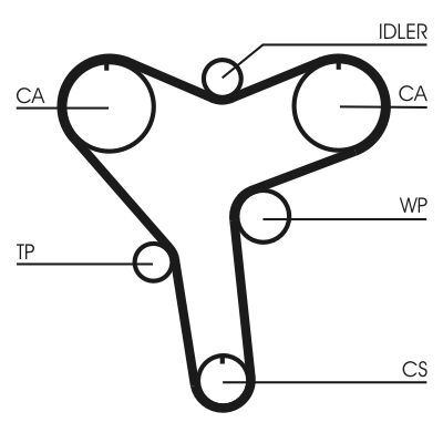 TOYOTA CAMRY (V1, V2, V3) 93-06 TRIGER KAYISI 13568-29015 CONTITECH