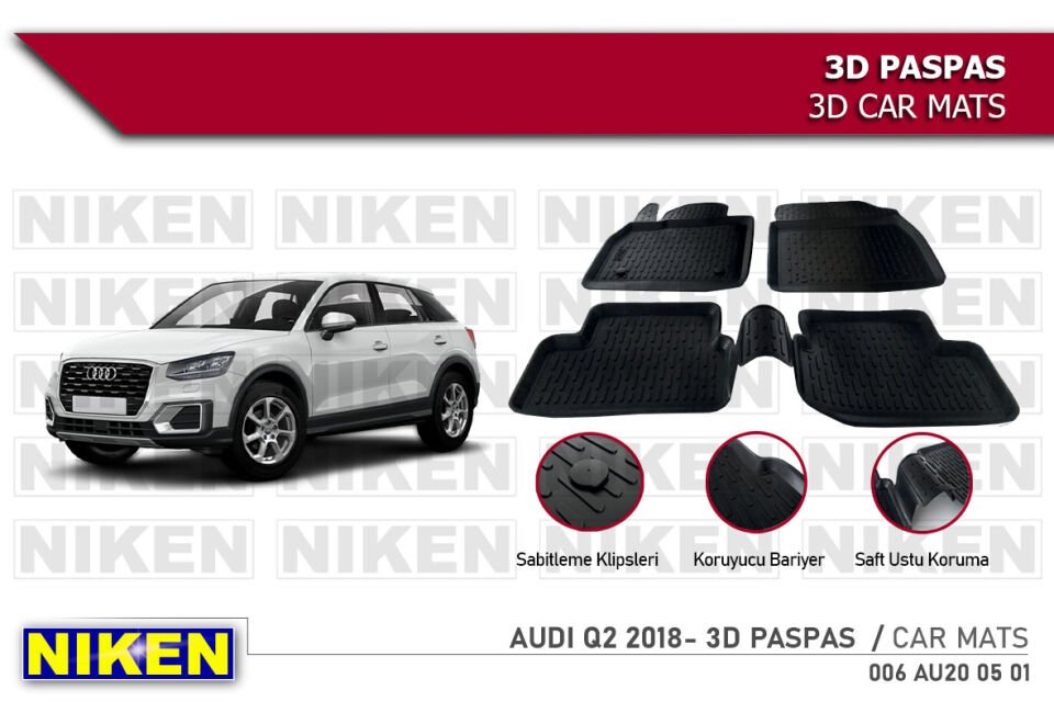 AUDI Q2 2018- 3D PASPAS