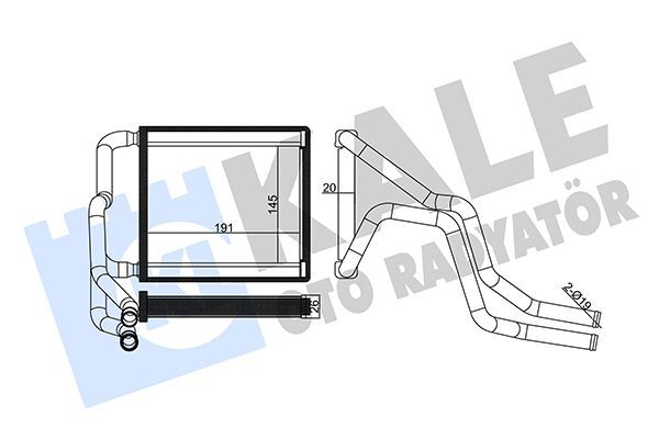 HYUNDAI I20 2015- KALORIFER RADYATÖRÜ 97138C8000 KALE