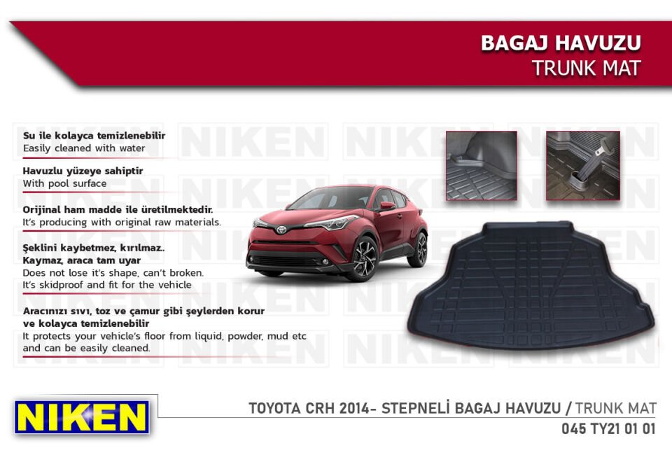 TOYOTA COROLLA 2014-2018 BAGAJ HAVUZU