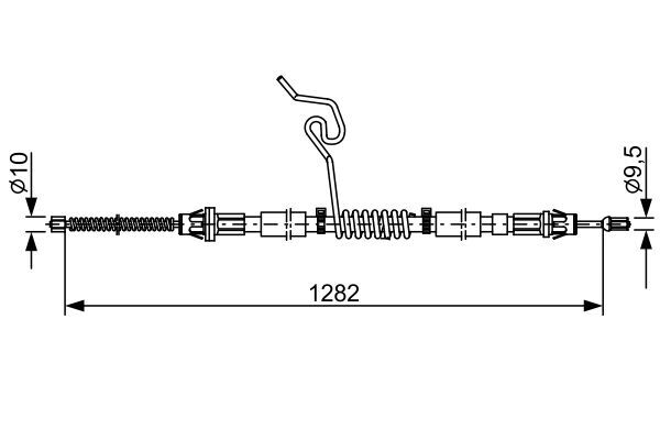 FORD TRANSIT V184 01- EL FREN TELI ARKA SAG YC15 2A635 CH TURTEL