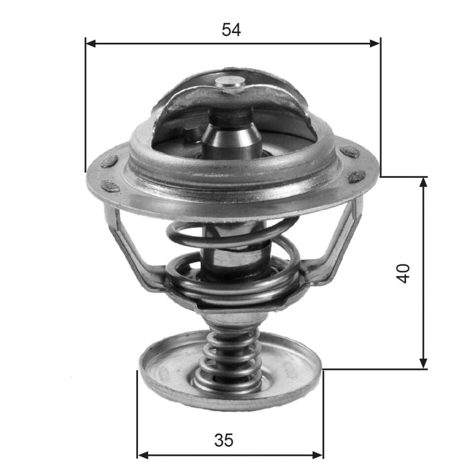 FORD FIESTA/KA 02- TERMOSTAT 2S6G 8A586 A2H XS6E 8575 AE GATES