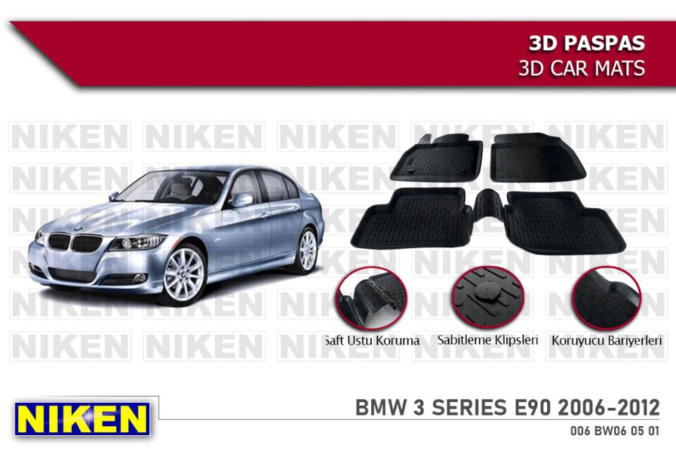 BMW 3 SERIES E90 2006-2012- 3D PASPAS