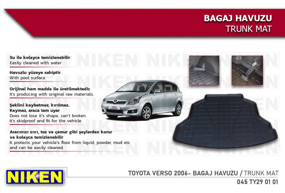 TOYOTA VERSO 2006- BAGAJ HAVUZU