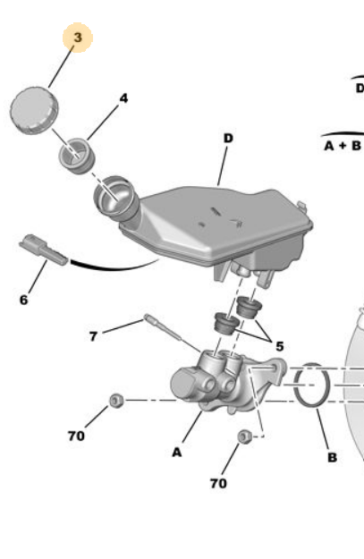 PSA PEUGEOT 97-00 HIDROLIK DEPO KAPAGI OE-PSA