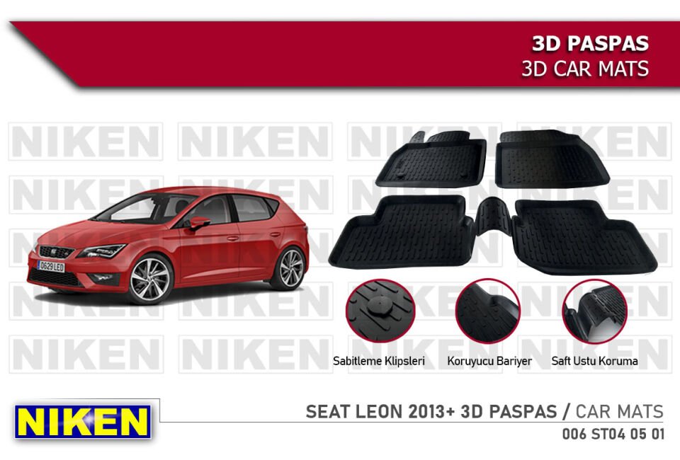 SEAT LEON 2013- 3D PASPAS