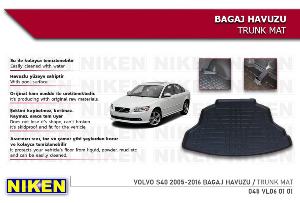 VOLVO S40 2005-2016 BAGAJ HAVUZU