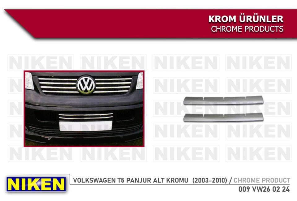 VW T5 PANJUR ALT KROMU (2003-2010)