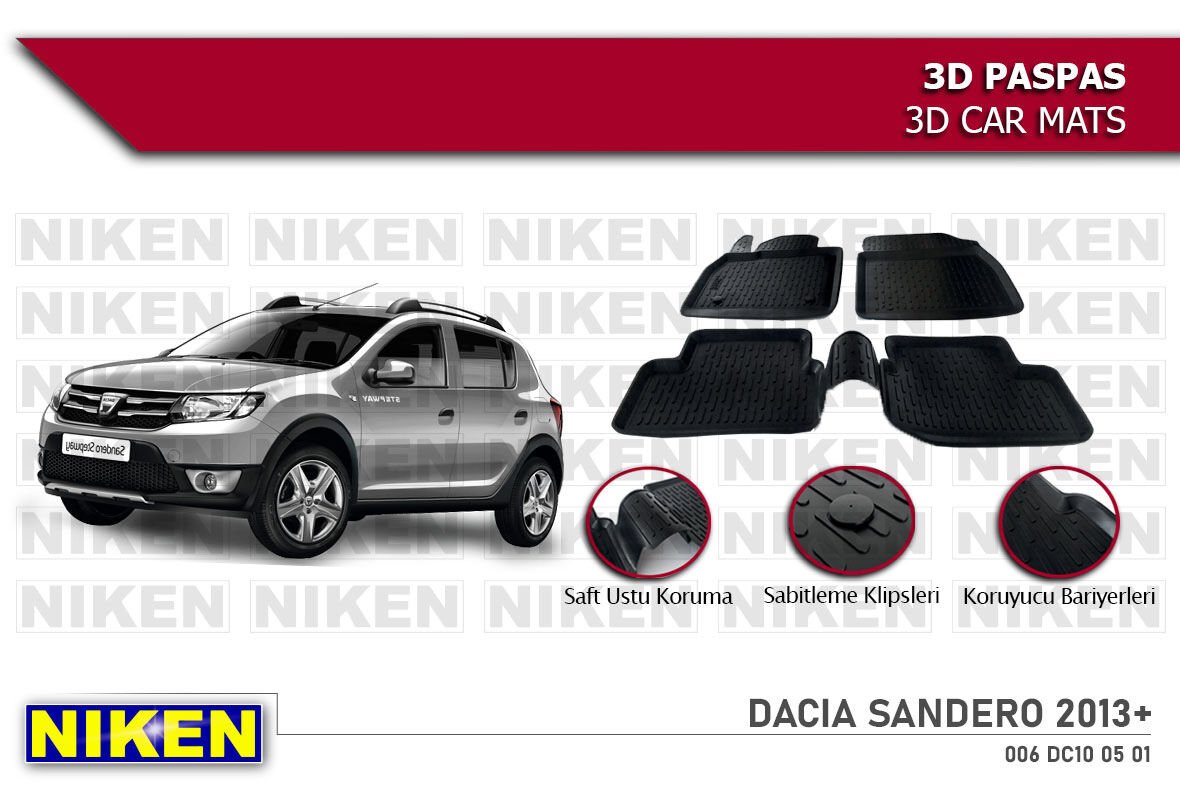 DACIA SANDERO 2013- 3D PASPAS