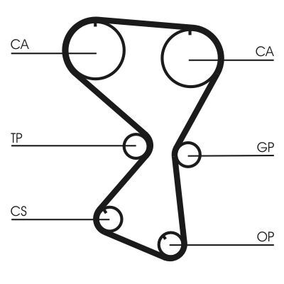 GALANT VIII / SPACE WAGON / 98-04 TRIGER KAYISI MD331076 CONTITECH