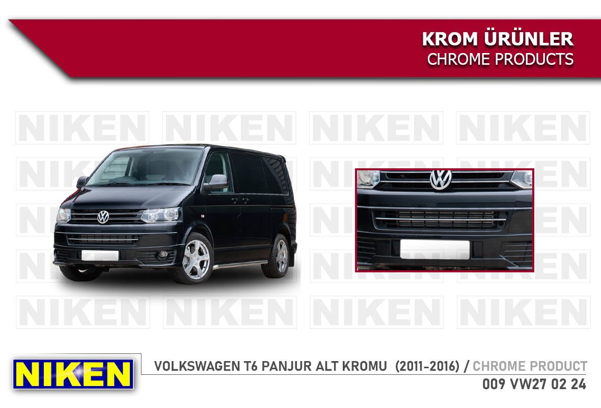 VW T5 (FACELIFT) PANJUR ALT KROMU (2010-2015)