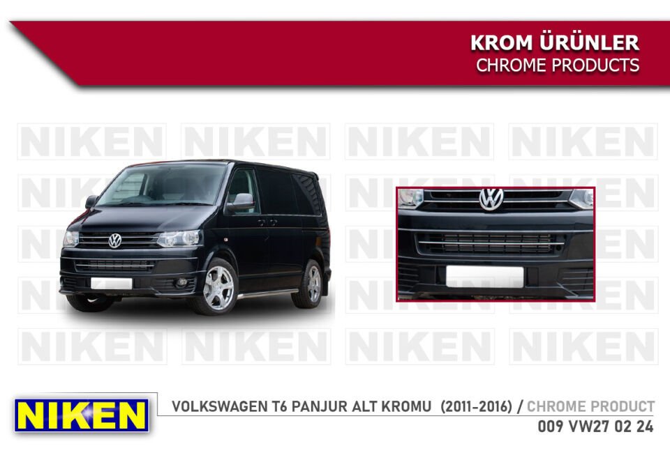 VW T5 (FACELIFT) PANJUR ALT KROMU (2010-2015)