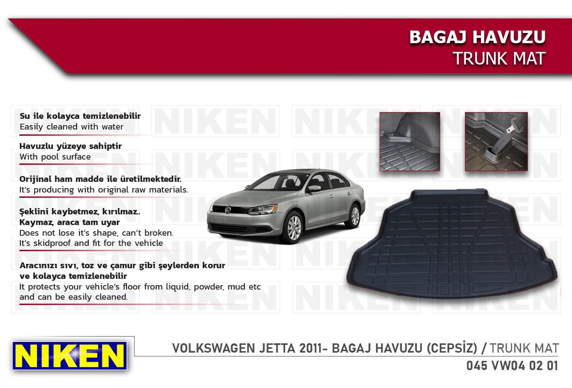 VW JETTA 2011- BAGAJ HAVUZU (CEPSİZ)
