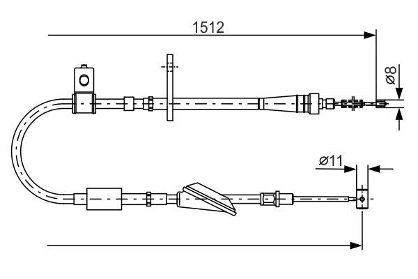97-00 FRENTELI1512MM SUZ 5440278F11000 BOSCH
