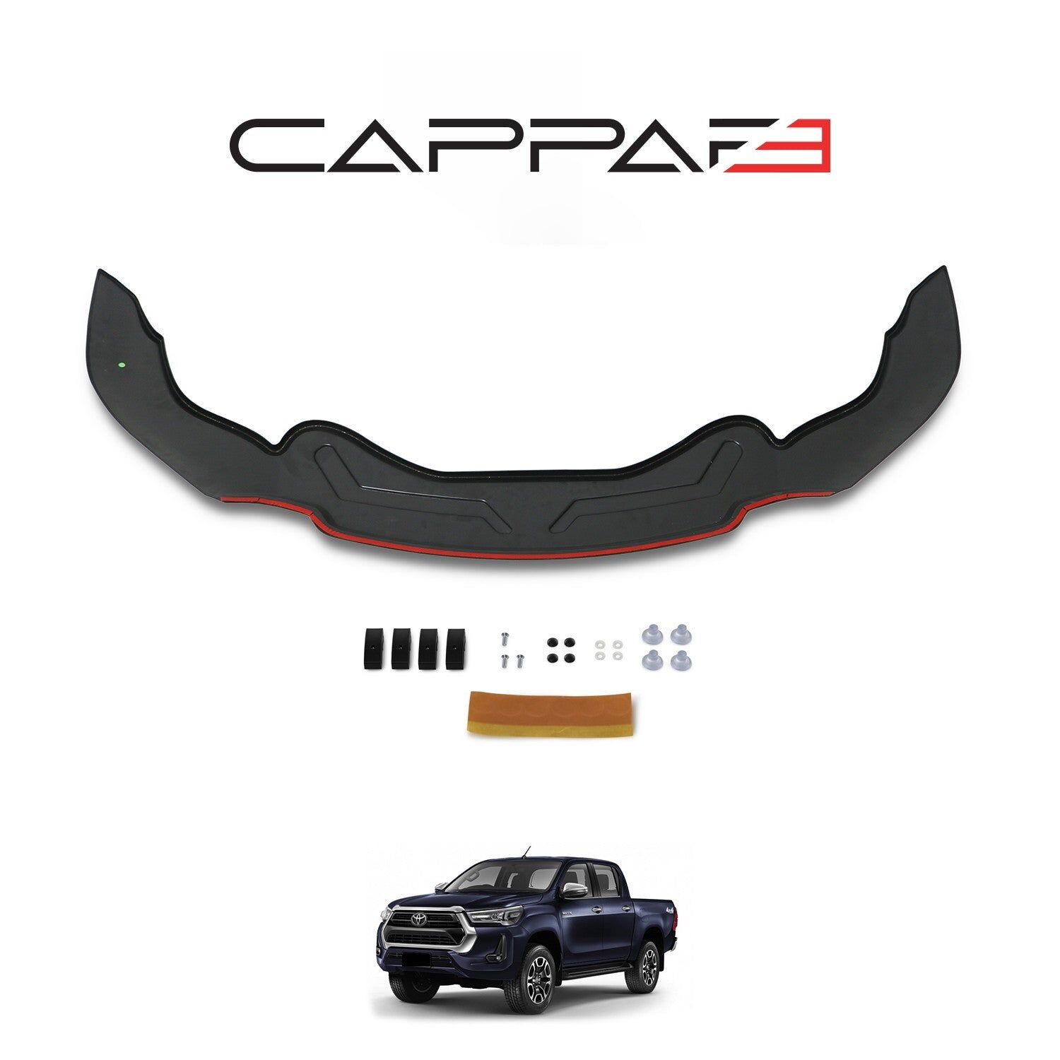 Toyota Hilux 2021- Yılı ve Sonrası Uyumlu Yarasa Kaput Rüzgarlığı