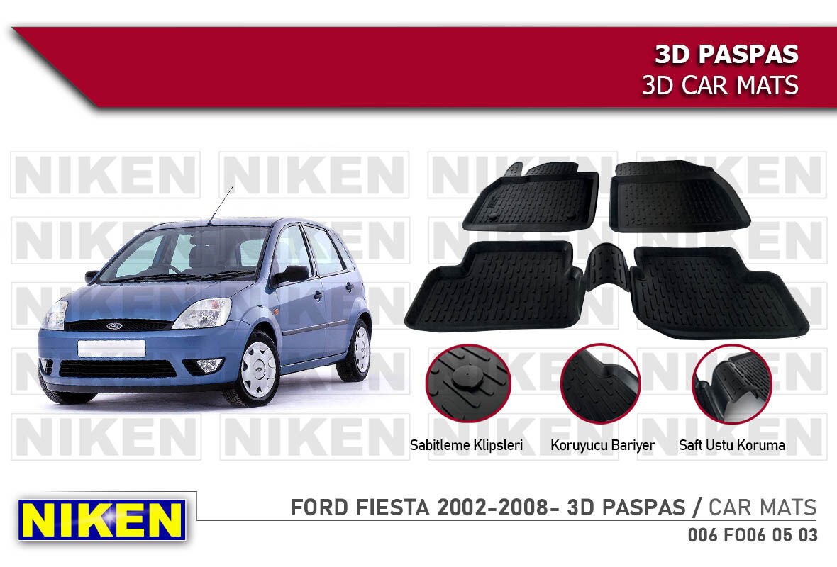 FORD FIESTA 2002-2008- 3D PASPAS