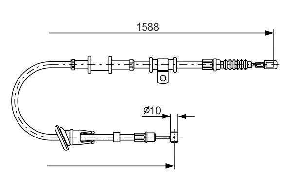MITSUBISHI CARISMA (DA) 00-05 EL FREN TELI ARKA SOL M884534 BOSCH