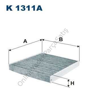 SEAT Leon Polen Filtresi (Karbonlu) Filtron K 1311A-5Q0819653