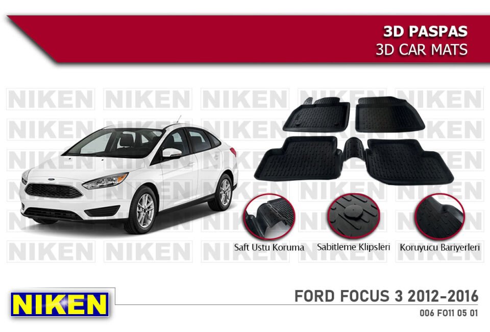 FORD FOCUS 3 2012-2016 3D PASPAS