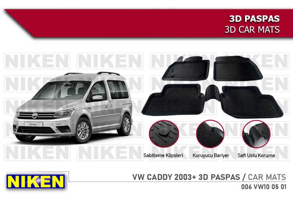 VW CADDY 2003- 3D PASPAS