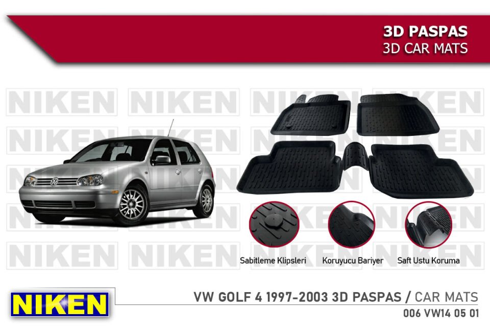 VW GOLF 4 1997-2003 3D PASPAS