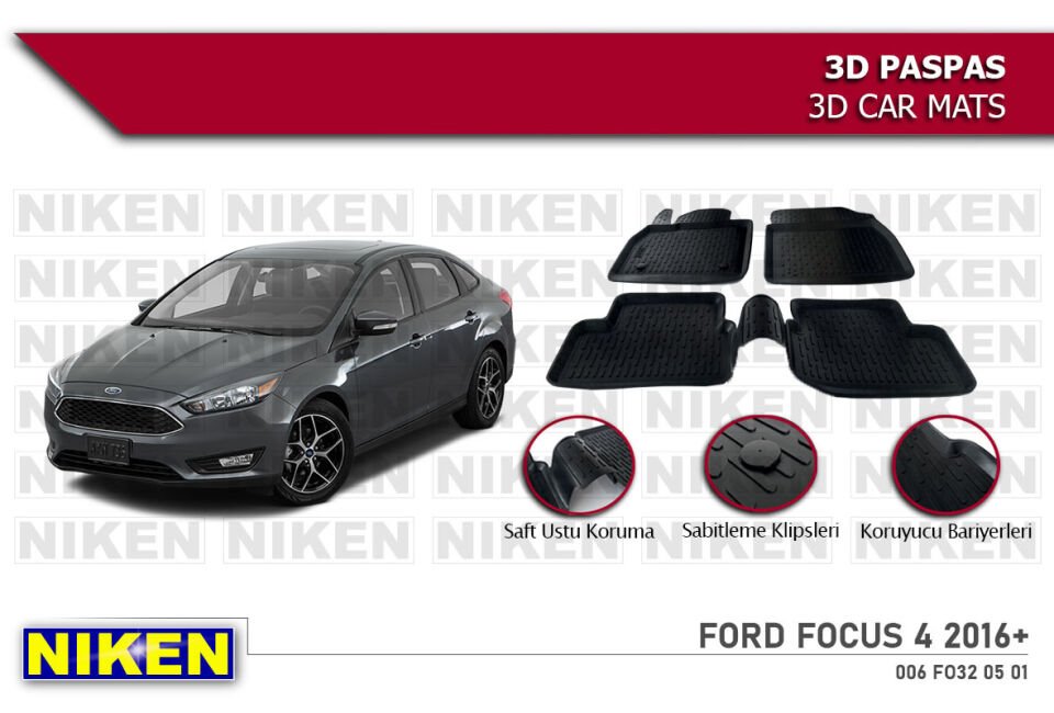 FORD FOCUS 4 2016-2019 3D PASPAS