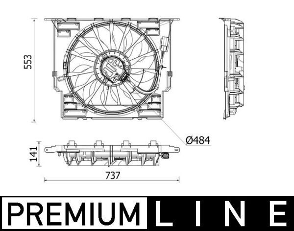 BMW G30-G31-G32 17- KLIMA FAN MOTORU 17428472266 BEHR