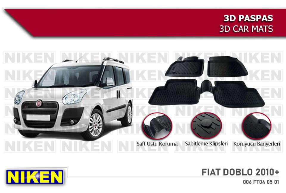 FIAT DOBLO 2010- 3D PASPAS