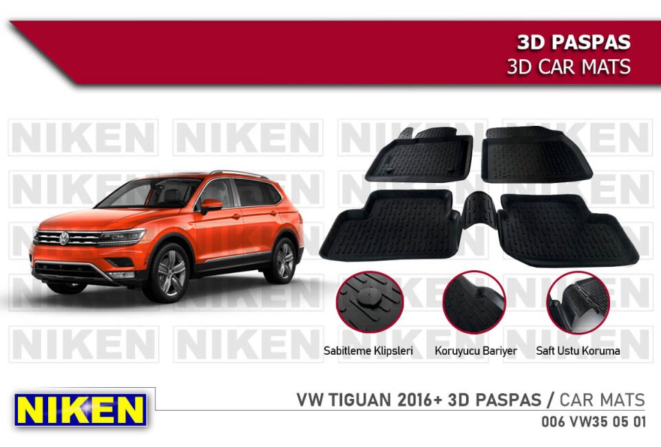 VW TIGUAN 2016- 3D PASPAS