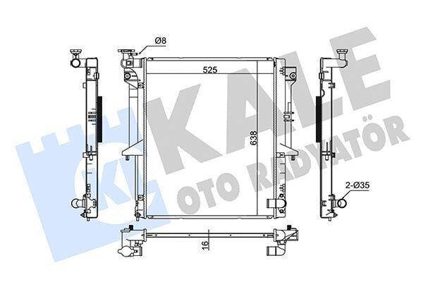 MITSUBISHI L200 (KA, KB) 06-13 SU RADYATÖRÜ 1350A182 KALE