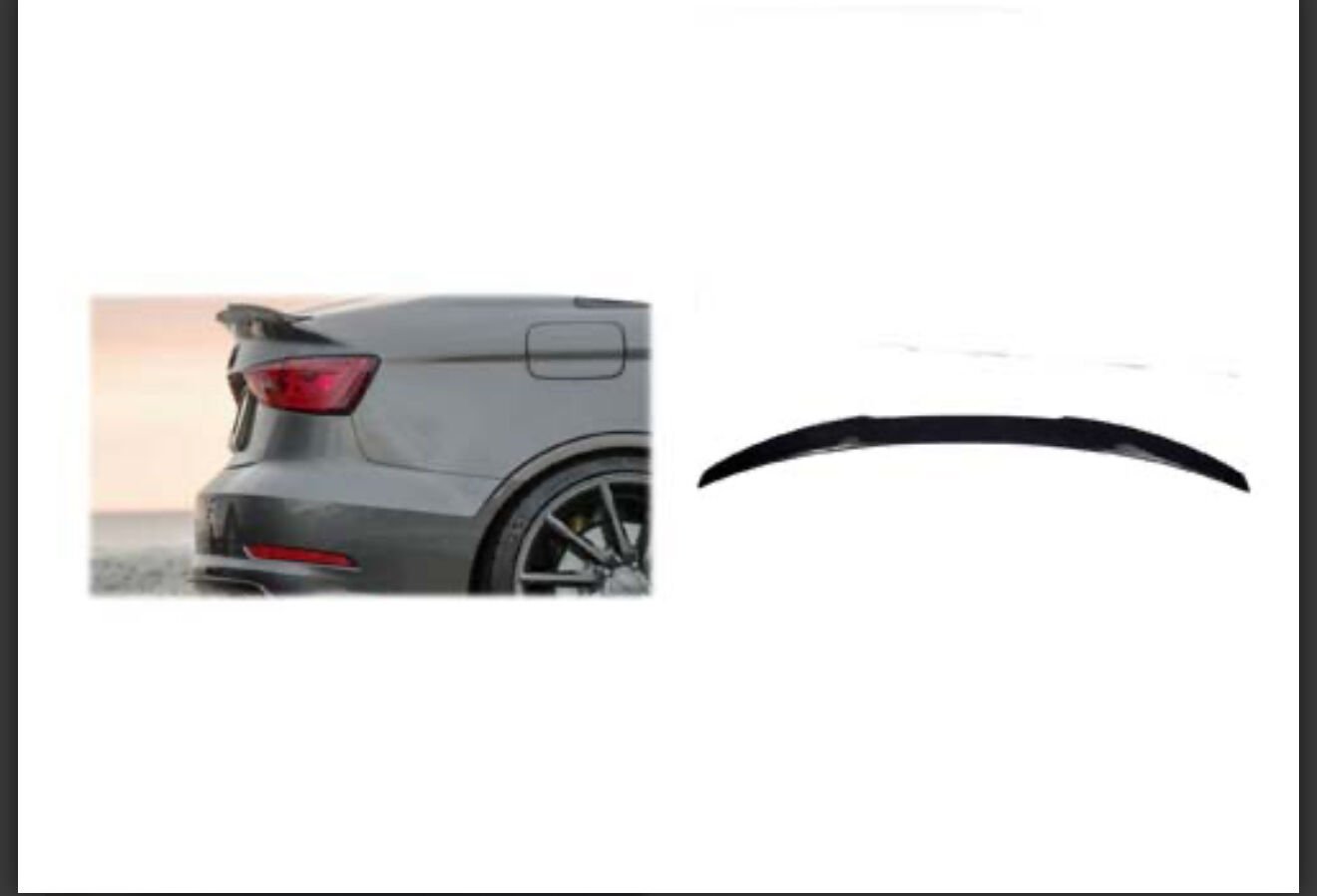 SPOYLER PLASTİK ABS AUDI A3 SEDAN