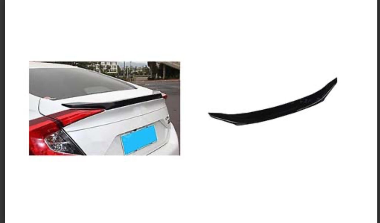 SPOYLER PLASTİK ABS CIVIC 2016